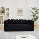 Convertible Sleeper Sofa Bed With Cylindrical Pillow by HouseOfZazla