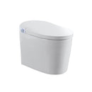 Tankless Smart Toilet With Bidet Built In, 1 Piece, Auto Flush, Auto Open / Close, Heated Seat, Bubble Wash, Warm Water And Dry, Adjustable Temp, Remote Control Side Know - White by HouseOfZazla
