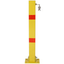 Square Parking Bollard Pole Barrier With Lock for Car Parking Protection and Home Garage by HouseOfZazla