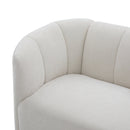 Mirelle 80 In. Modern Curved Chenille Sofa Couch