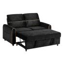 Pull Out Sofa Bed With Adjustable 3 Position Backrest, USB Charging Ports, Side Pockets