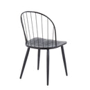 Riley - Industrial High Back Armless Chair (Set of 2) - Black by HouseOfZazla