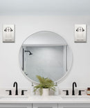 Vada 5"W 1-Light LED Vanity Bath Light Sconce Polished Nickel, Bubble Glass Shade by Kichler