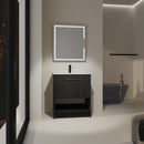 Modern Bathroom Vanity With Ceramic Sink, Freestanding Cabinet, Soft Closing Doors by HouseOfZazla