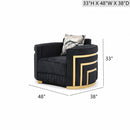 Soledad - Chair Upholstered With Hued Accents - Black by Unique Piece Furniture