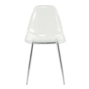 Modern Minimalist Transparent Dining Chair - 6-Piece Set