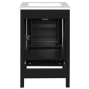 Bathroom Vanity With Ceramic Sink, Soft Close Drawers, Door Organizer, Divider Drawer, Adjustable Foot Pads