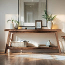 Extra Long Console Table With 2 Tier Open Storage by HouseOfZazla