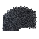 Interlocking Deck Tiles Plastic Waterproof Outdoor All Weather Anti-Slip Bathroom Shower Balcony Porch Strong Weight Capacity Upto 440 Lbs, Pebble Stone Pattern by HouseOfZazla