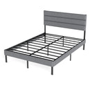Upholstered Platform Bed Frame With Headboard, No Box Spring Needed, Underbed Storage by HouseOfZazla