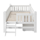Platform Bed With Guardrail And 2 Drawers by HouseOfZazla