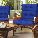 2 Piece High Back Patio Chair Cushion Set by HouseOfZazla