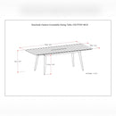 Beachside - Outdoor Extendable Dining Table - Light Teak