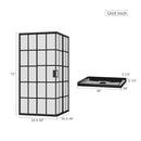 Goodyo Corner Shower Enclosure with Double Sliding Doors
