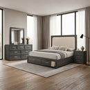 Colorado - Bedroom Set With Upholstered LED Headboard by HouseOfZazla