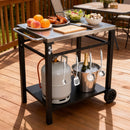 2-Tier Outdoor Grill Cart