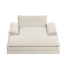Modern Oversized Double Chaise Lounge Chair