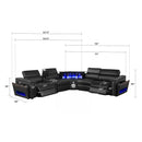 Nova - Sectional With Bluetooth Speaker, LED And Lifting Wine Cabinet