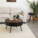 Round Coffee Table With Storage Function For Living Rooms by HouseOfZazla