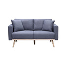 Easton - Fabric Loveseat With USB Charging Ports Pockets And Pillows
