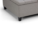 Harrison - Upholstered Coffee Table Storage Ottoman by HouseOfZazla