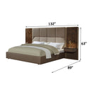 Marcelino - Eastern King Bed - Brown & Beige by Unique Piece Furniture