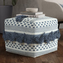 Bowden - Square Pouf Ottoman - Gray by HouseOfZazla