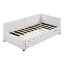 Upholstered Daybed, Sofa Bed Frame, No Box Spring Needed