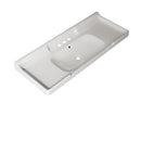 VICI 48" Bathroom Ceramic Basin with 3 Pre-Drilled Holes by HouseOfZazla