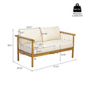 Teak Finish Acacia Wood Patio Seating