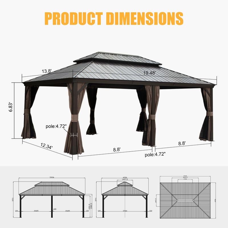 14x20FT Hardtop Gazebo, photo 6 of 6