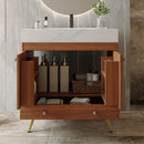 Mid-Century Free-Standing Bathroom Vanity