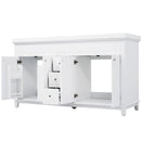 Bathroom Vanity With Double Sinks, 3 Drawers & 4 Doors - White by HouseOfZazla