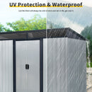 Outdoor Metal Storage Shed And Transparent Plate For Garden, Lawn by HouseOfZazla