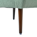 Modern Accent Chair, Teddy Fabric Living Room Chairs Comfy Reading Chair, Mid Century Accent Chair, Lounge Arm Chairs Armchair For Living Room Bedroom - Light Green by HouseOfZazla
