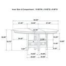 Hester - Extension Counter Dining Table - Chestnut