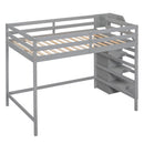 Loft Bed With Built In Storage Wardrobe And Staircase by Unique Piece Furniture