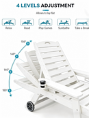HDPE Chaise Lounge Chair Outdoor