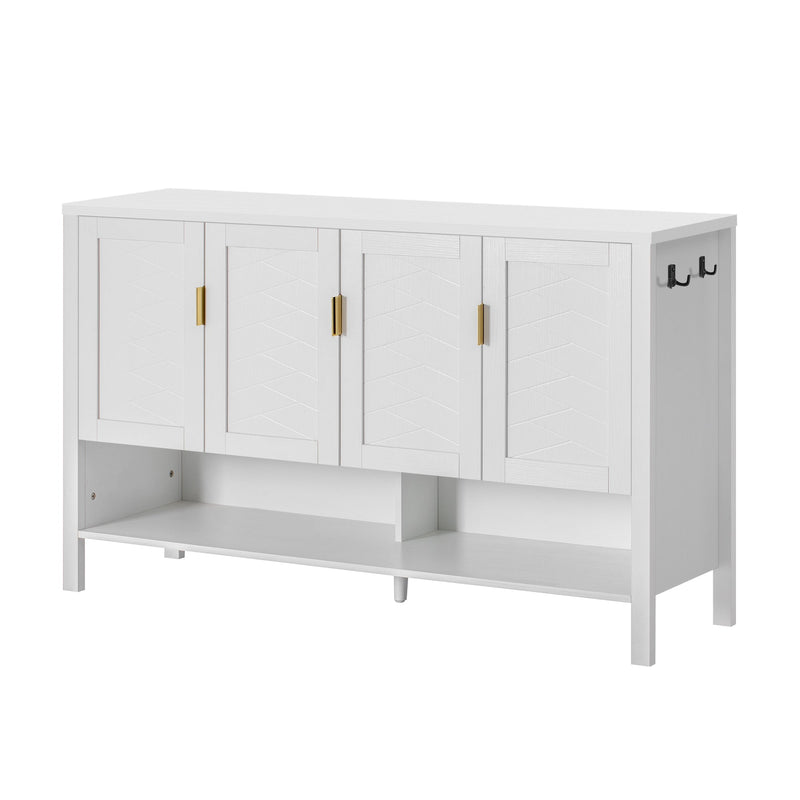 U_STYLE 55.1'' Storage Sideboard with 4-Doors, photo 5 of 10