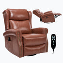 Heat Massage Manual Recliner Chair with Rocker and Swivel