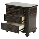 3 Piece Bedroom Set, Majestic Formal Bed With 2 Nightstands by HouseOfZazla