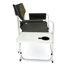Padded Folding Outdoor Chair With Side Table And Storage Pockets, Lightweight Oversized Directors Chair For Indoor, Outdoor Camping, Picnics And Fishing by HouseOfZazla
