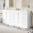 Shaker Free Standing Bathroom Vanity Cabinet & Sink, Soft Close Drawers, Soft Close Doors by HouseOfZazla