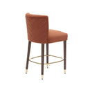 27-Inch Modern Counter Stool with Fabric Seat and Footrest by HouseOfZazla