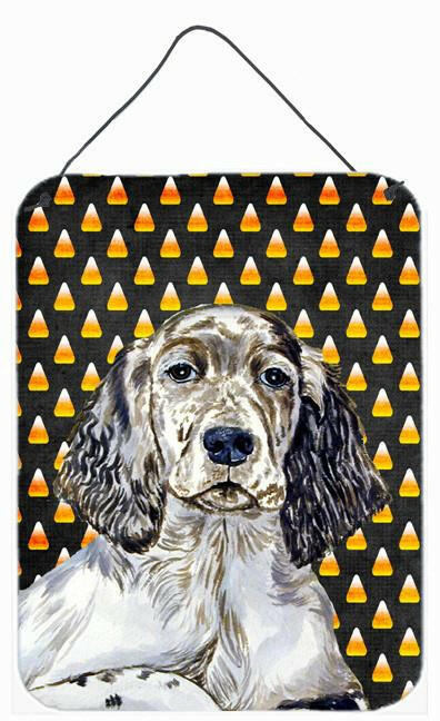 English Setter Candy Corn Halloween Portrait Wall or Door Hanging Prints