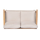 Outdoor 2pc Acacia Wood and Rope Patio Chat Set by HouseOfZazla