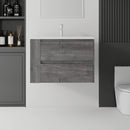 30 Inch Floating Bathroom Vanity with Sink, Soft-Close Drawer, Ceramic Sink, Plywood by HouseOfZazla
