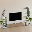 63-Inch Tall 6-Tier Indoor Plant Stand with Grow Lights (2-Pack)