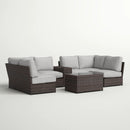 Stylish Modular Wicker Patio Seating Group by HouseOfZazla