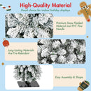 4 Pack Pre-Flocked Pencil Christmas Trees